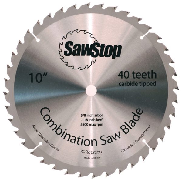 SAWSTOP 40-Tooth Combination Table Saw Blade