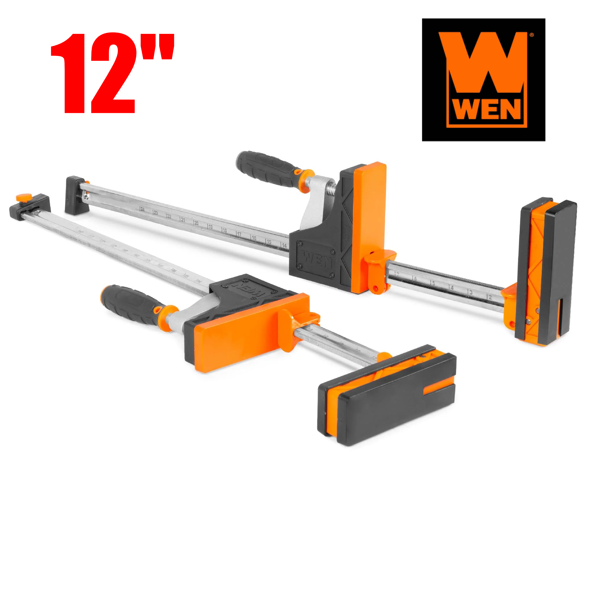 WEN  12-Inch 2000-Pound Parallel Jaw Clamp and Spreader Set, Two-Pack ส่งฟรี