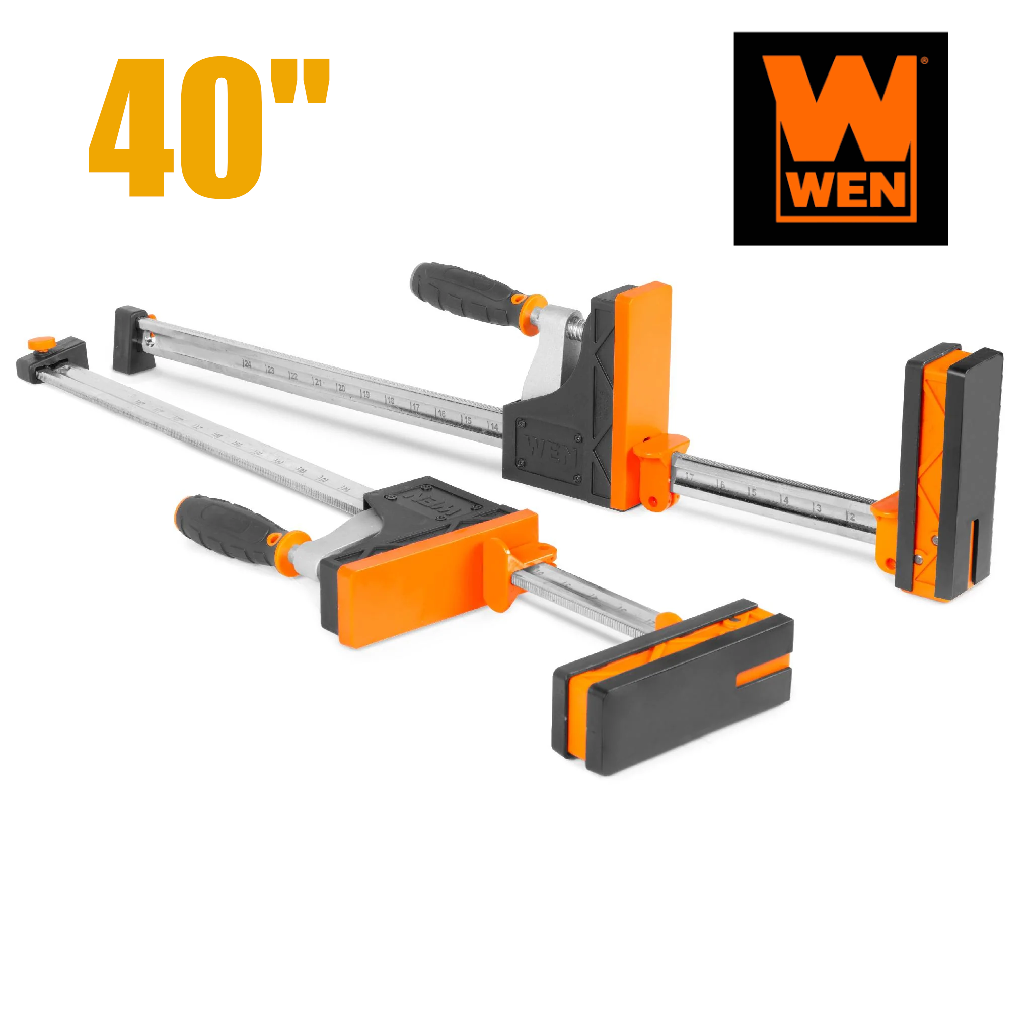 WEN CLP122 40-Inch 2000-Pound Parallel Jaw Clamp and Spreader Set, Two-Pack ส่งฟรี