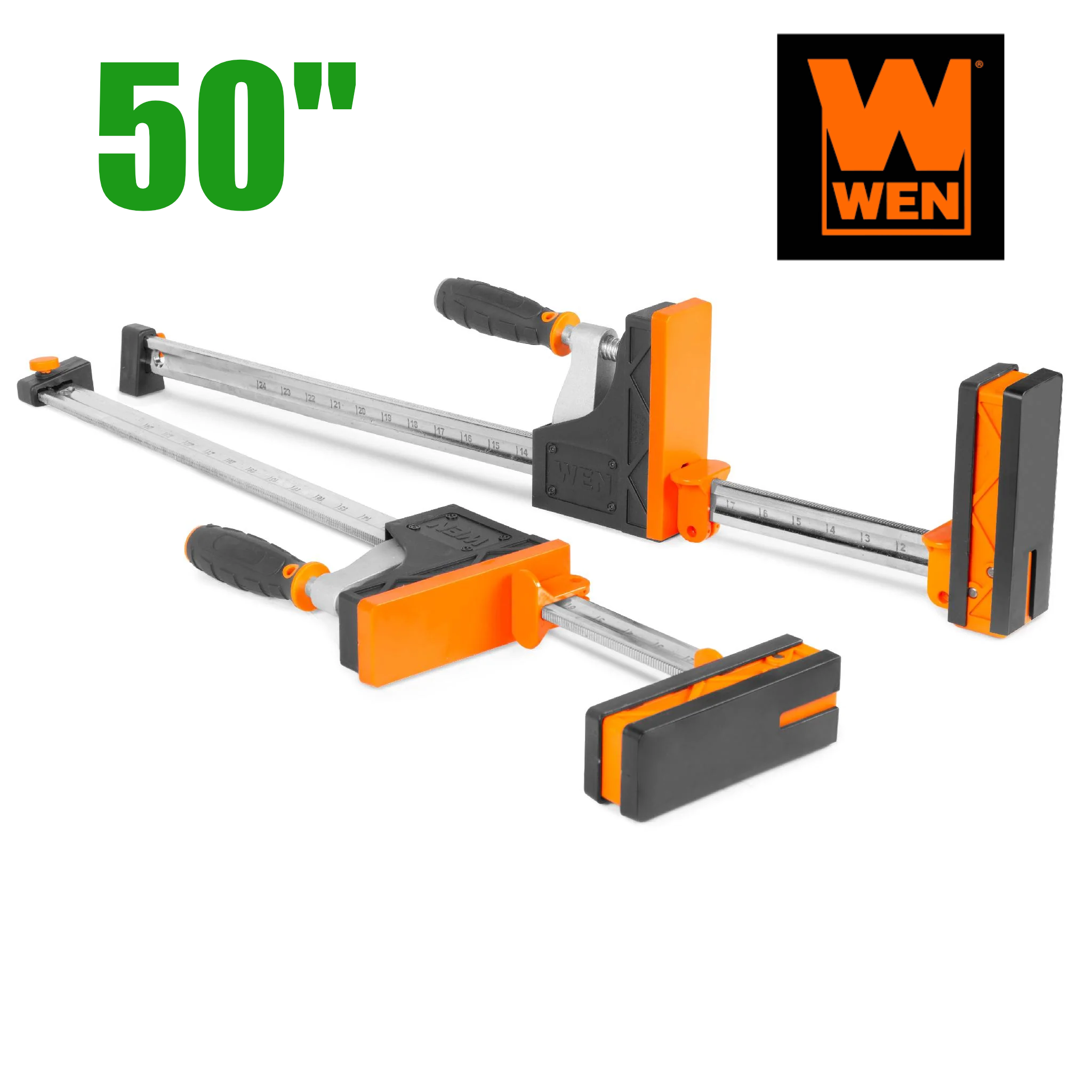 WEN CLP122 50-Inch 2000-Pound Parallel Jaw Clamp and Spreader Set, Two-Pack ส่งฟรี