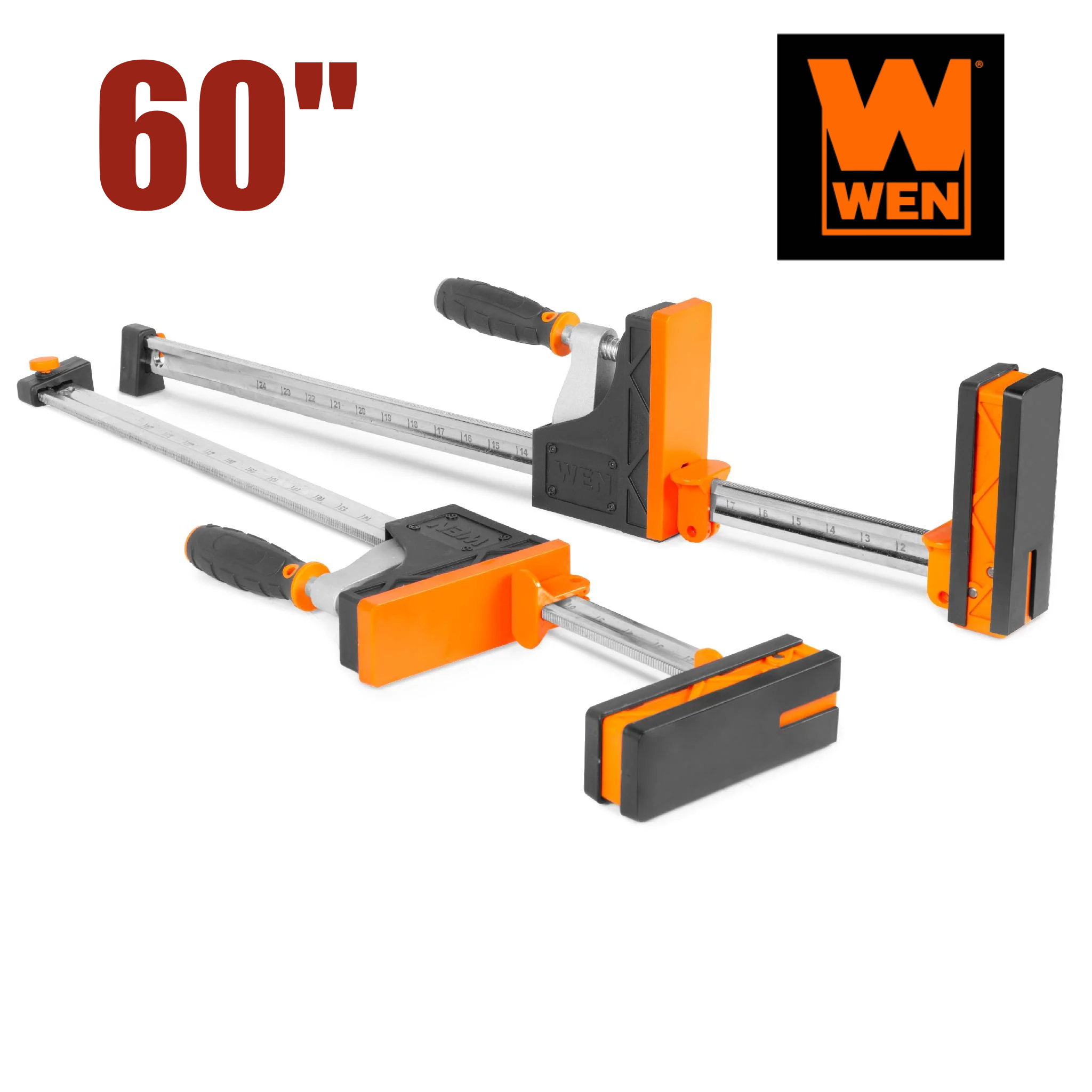 WEN CLP122 60-Inch 2000-Pound Parallel Jaw Clamp and Spreader Set, Two-Pack ส่งฟรี